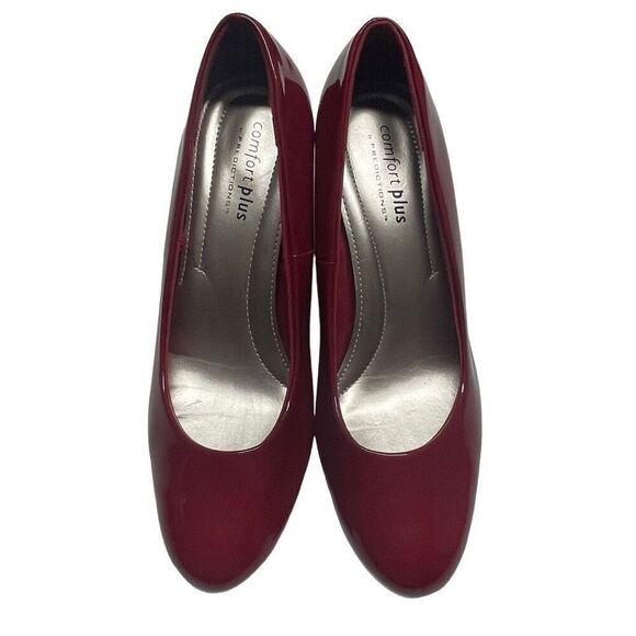 Comfort Plus Predictions Cherry Red High Heel Pumps - Wide - Picture 2 of 9